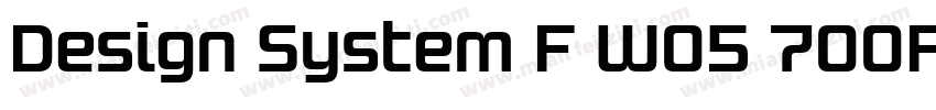 Design System F W05 700R字体转换